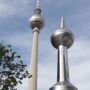 Tin toy television tower Berlin stainless steel observation tower tin tower