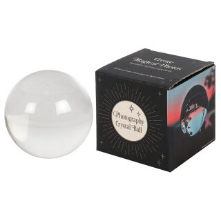 Glaskugel Fotokugel mit Ständer Fotografie Kristallkugel Deko