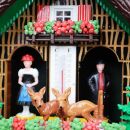 Casa del tiempo termómetro bosque negro cabaña de madera higrómetro retro