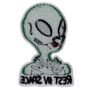 Patch Alien verde lingua dire rest in space toppa