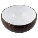 Coconut bowl brown white jewellery bowl shell vessel