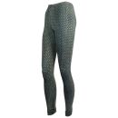 Leggings - Batik - Flower of life - negro - verde-verde...