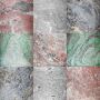 Cotton cloth two-tone marbled fringes 100x100cm neckerchief square cloth scarf