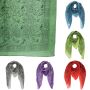 Cotton cloth indian flower design 100x100cm squared kerchief