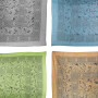 Cotton cloth indian flower design 100x100cm squared kerchief