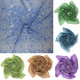 Cotton cloth indian flower design 100x100cm squared kerchief