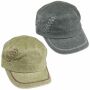 Gorra militar del ejército acento costura decorativa gorra con visera