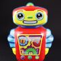 Tin toy robot Cosmo large wind up tin robot