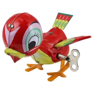 Tin toy collectable toys duck red wind-up tin duck