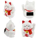Glückskatze Mini Maneki-neko Wohlbefinden Solar 5cm...