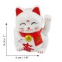 Glückskatze Mini Maneki-neko Wohlbefinden Solar 5cm Winkekatze Lucky cat