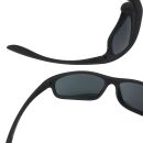 Narrow sunglasses Bikey nine biker glasses 6,5x4,5 cm matt black
