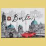 Magnet 8 x 5,5 cm Berlin souvenir sights 08 fridge magnet