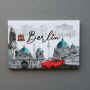 Magnet 8 x 5,5 cm Berlin souvenir sights 08 fridge magnet