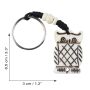 Keychain owl bone resin bag charm