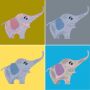 Patch elefante carino toppa