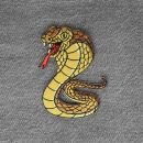 Patch cobra serpente marrone