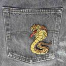 Patch cobra serpente marrone