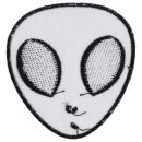Patch testa di alieno grigio toppa