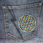 Patch de flores de la vida de colores