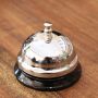 Table bell chrome-plated office bell reception bell desk bell