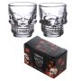 Set di bicchierini Skulls & Roses teschio gotico 2 bicchierini da shot