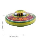 Tin toy UFO flying object flying saucer made of tin
