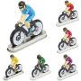 Blechspielzeug Mini Fahrrad Fahrradfahrer Miniatur Figur Blechfahrrad