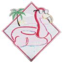 Coccarde XL Flamingo anello di nuoto Culotte con ricamo...