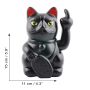 Gatto fortunato Angry Cat dito medio 15cm Maneki-neko gatto cinese gatto fortunato