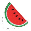 Patch di acqua melone piccoli rossi Set di 2 patch ricamate