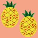 Patch di ananas piccoli Set di 2 patch ricamate