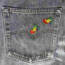 Patch Miscela di frutta piccola Set di 2 patch ricamate