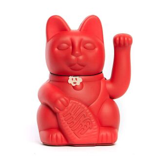 Glückskatze rot Diminuto Cielo 15cm Maneki Neko
