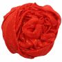 Cotton Scarf - red Lurex gold - squared kerchief