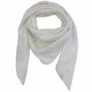 Sciarpa di cotone - bianco - lurex argento - foulard...