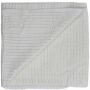 Baumwolltuch - weiß Lurex silber - quadratisches Tuch