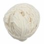 Cotton Scarf - white Lurex gold - squared kerchief