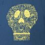 T-Shirt - El dia y la noche - Los Muertos - Totenkopf blau