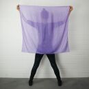 Cotton Scarf - purple - lilac Lurex silver - squared kerchief