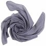 Sciarpa di cotone - grigio-chiaro - lurex argento - foulard quadrato