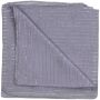 Cotton Scarf - grey - light Lurex silver - squared kerchief