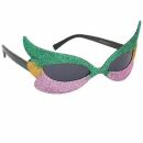 Partybrille - glitzernde Maske - Spaßbrille