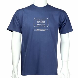 T-Shirt - Magnetbandtechnik blau