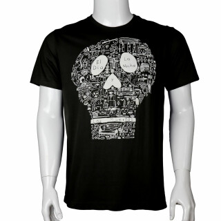 T-Shirt - El dia y la noche - Los Muertos - Skull grey L