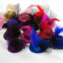 hair clip hat & feather glittering - hair accessories...
