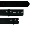 Gürtel ohne Schnalle - Ledergürtel - Belt - schwarz - 4cm - 70 cm