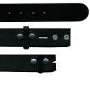 Cinturón de cuero - negro - 4cm - 105 cm