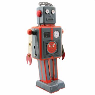 Robot giocattolo - Mechanical Robot - grigio - robot di latta - giocattoli da collezione