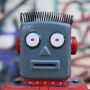 Robot - Tin Toy Robot - Mechanical Robot - grey